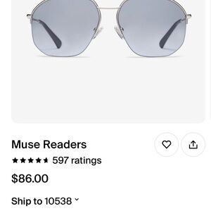 COPY - Beautiful, progressive readers in tinted blue.
Power is 300